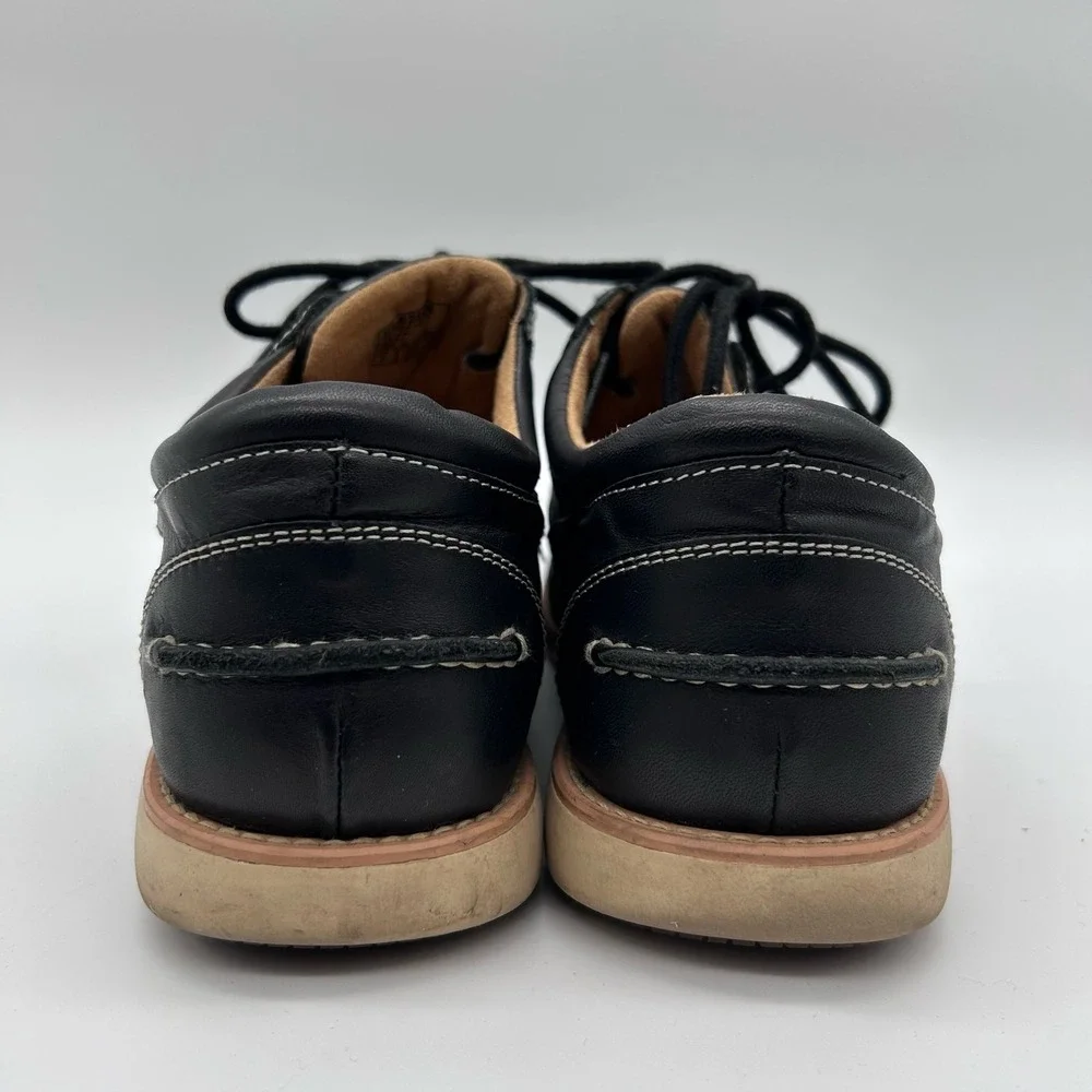 Hawkins Traveller Ice Tech Leather Shoes Mens 7 Black Waterproof Casual Dress‎